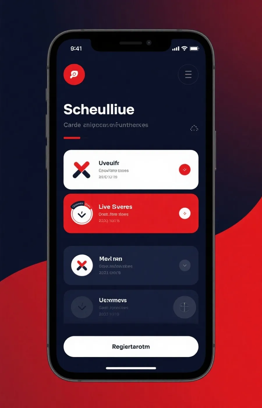 世界杯APP界面预览